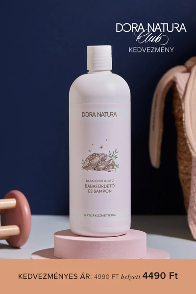 Kép 1/2 - Babapúder illatú babafürdető és sampon 500 ml
