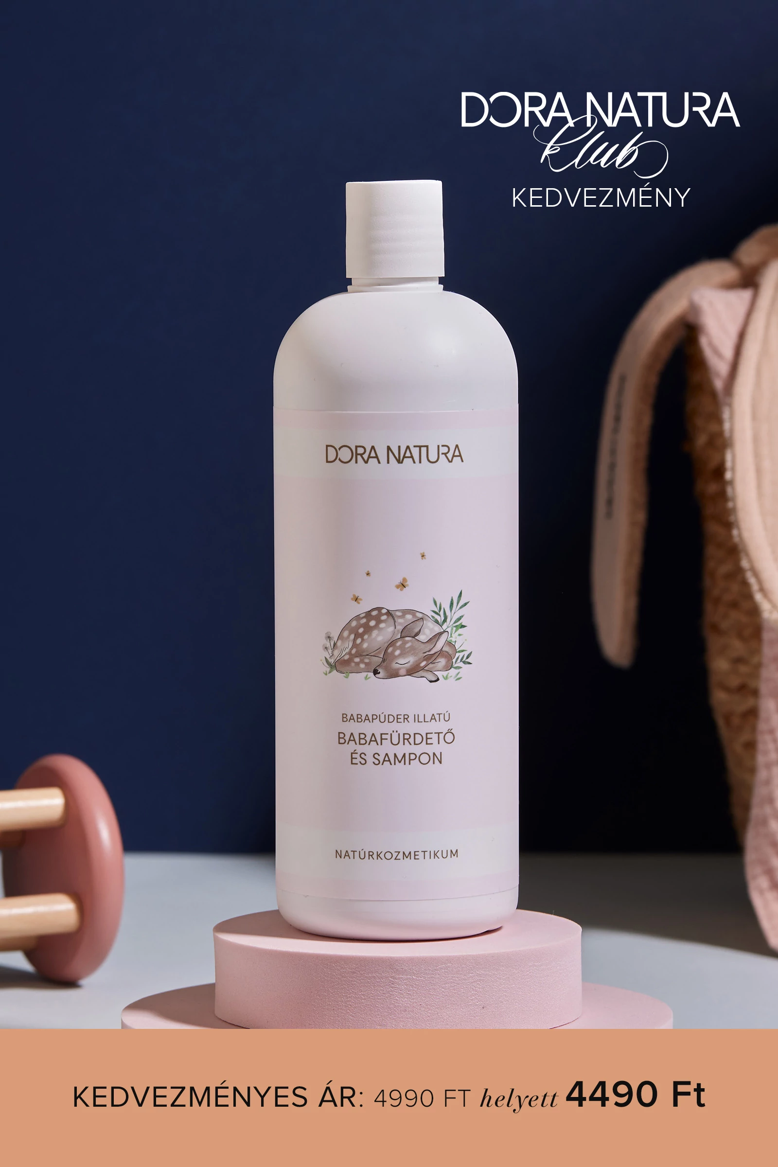 Babapúder illatú babafürdető és sampon 500 ml